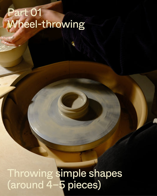 Wheel–Throwing Workshop 3×2 hours (Throwing, Trimming, Glazing)
