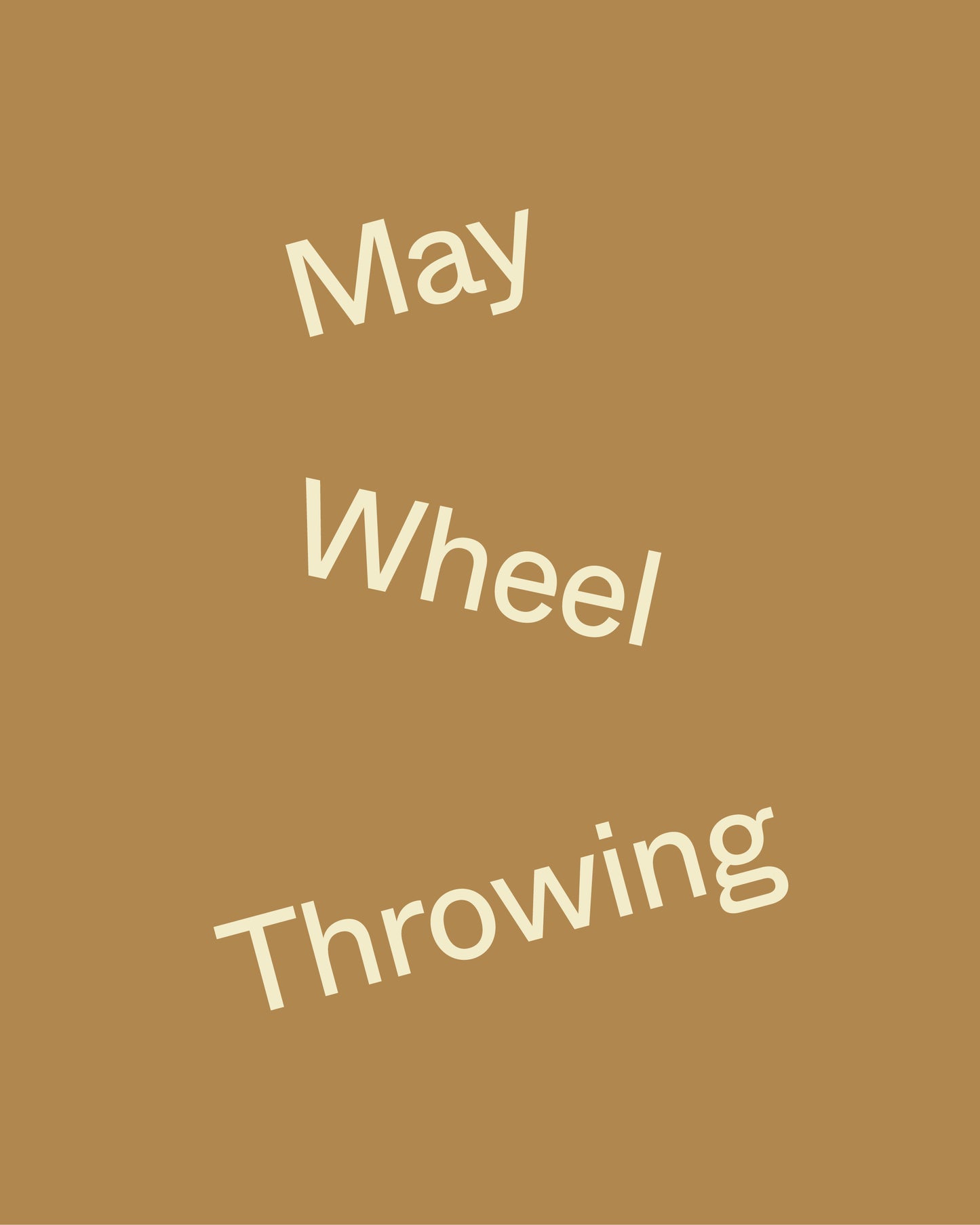 May Wheel Throwing Workshop 3×2 hours