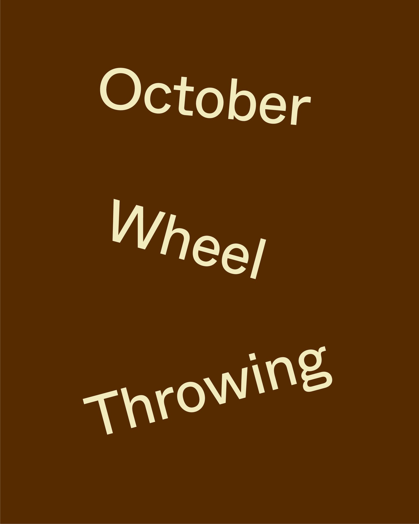 October Wheel Throwing Workshop 3×2 hours