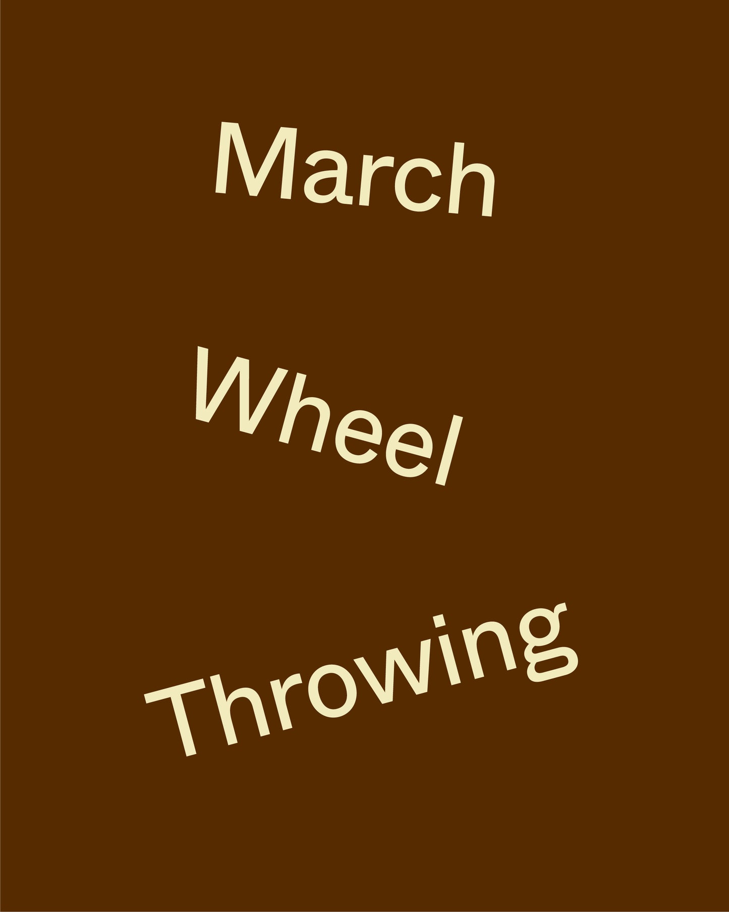 March Wheel Throwing Workshop 3 × 2 hours