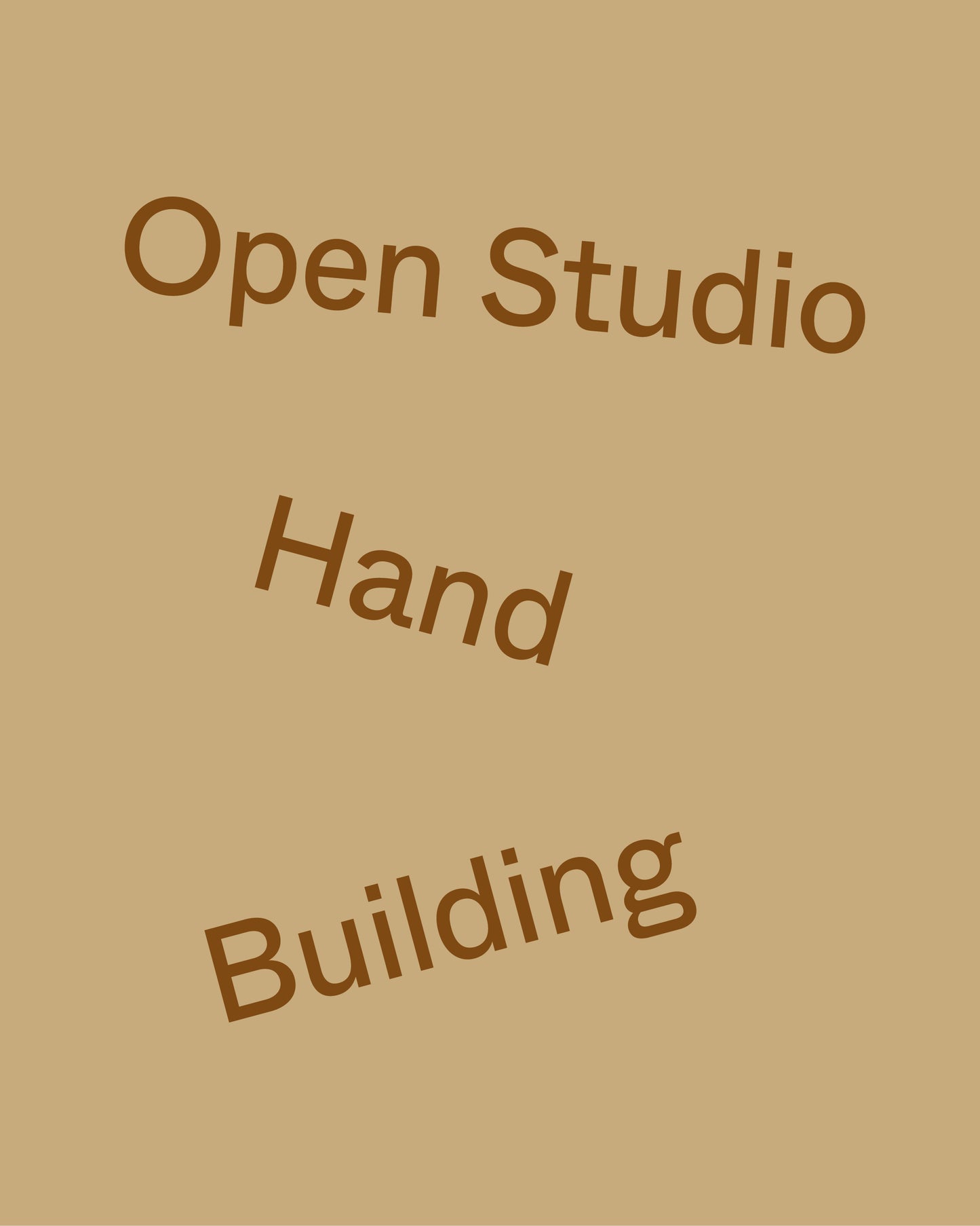 Samstags Open Studio / Offene Werkstatt → Handbuilding (3 h)