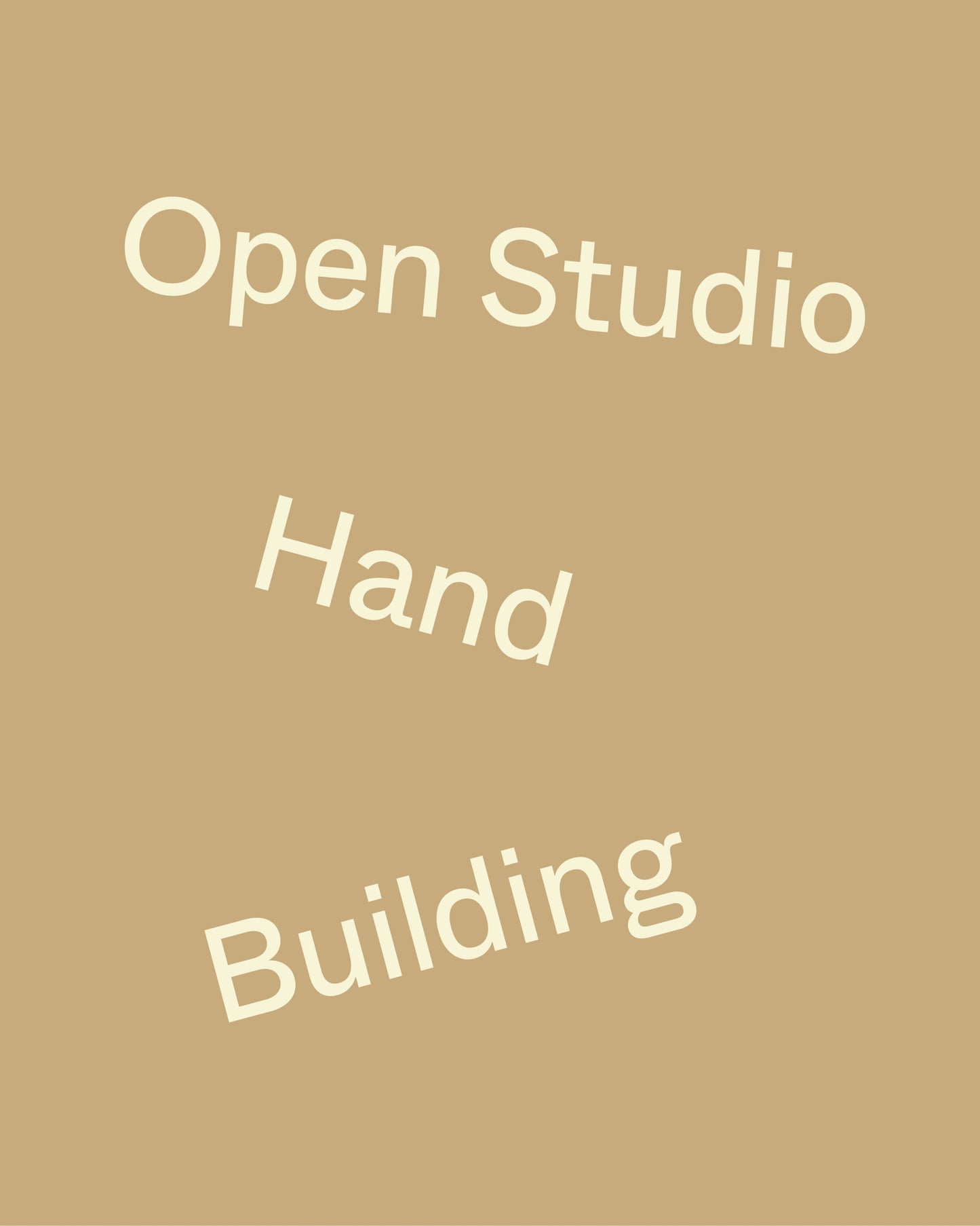 Sundays Open Workshop / Offene Werkstatt → Handbuilding