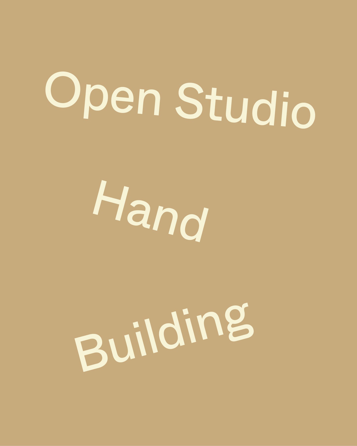 Samstags Open Studio / Offene Werkstatt → Handbuilding (3 h)